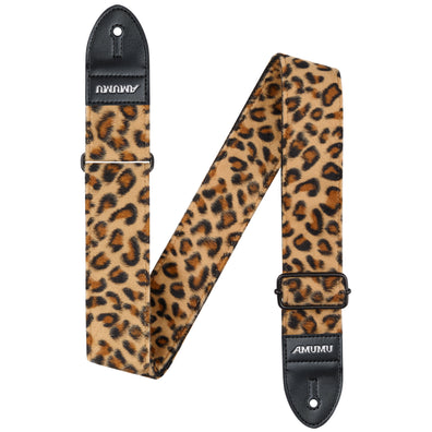 AMUMU Premium Crystal Velvet Guitar Strap - Mint Green Strap for Electric & Acoustic Guitar VL01-LP